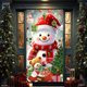 thumbnail image 1 of xihome Cubrepuertas navideño de 89 x 180 cm con estampado de Pap Noel. Decoracin para fiestas navideñas. Ideal para la puerta de entrada, paredes interiores o mantel., 1 of 6