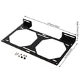 thumbnail image 1 of Fan Bracket 240 Radiator Mounting Bracket Water Cooler for 12/14CM Fan Holder External Computer Case Heatsink Gadget Accessories black, 1 of 6