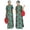 CL4, variant on African Women Clothing O-neck Cotton Robe Long Dresses Free Head Scarf Lady Maxi Size