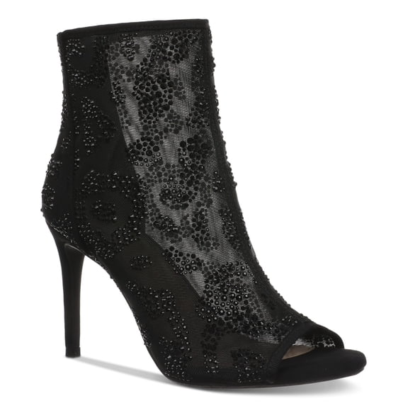 Thalia Sodi Womens Shay Heeled Shooties Black Mesh 5M