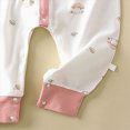 thumbnail image 4 of CAUYDY Baby Boys Clothes Fall Winter Infant Jumpsuit for Girls Preemie Long Sleeve One-Pieces Unisex Newborn Sleepwear 0 3 6 9 12 18 24 Months Sizes 6-12 Months,Watermelon Red, 4 of 5