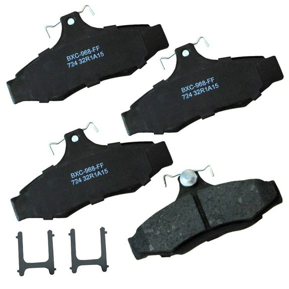 Disc Brake Pad Set Fits select: 1997-2004 MITSUBISHI DIAMANTE, 1999-2002 DAEWOO NUBIRA