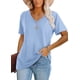 thumbnail image 1 of Camiseta Básica Lunivop para Mujer, Manga Corta, Cuello en V, 1 of 4