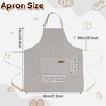 thumbnail image 4 of AOWOO 2 Pack Chef Aprons for Cooking & Baking - Soft Restaurant Quality Kitchen Aprons with Adjustable Neck & Long Tie, 2 Pockets Protective Aprons for Men & Women, BBQ Grilling Baking, 4 of 6