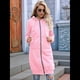 thumbnail image 4 of Sudadera con Capucha y Cremallera para Mujer, Chaqueta Informal de Larga para Otoño, Chaquetas Largas de Otoño con Bolsillos, Túnica Rosa XXL, 4 of 9