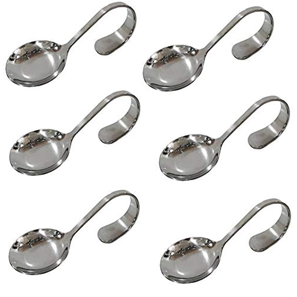 6 Pack Appetizer/Canape Serving Spoons (Round)
