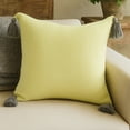 thumbnail image 4 of Ox Bay Amai 20" x 20" Lemonade Yellow Ultra-Soft Turkish Cotton Adult Decorative Throw Pillow, 4 of 4
