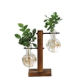 thumbnail image 1 of Simple creative glass vase wooden frame hydroponic vase (C style), 1 of 5