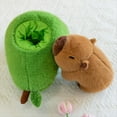 thumbnail image 1 of Juguete de Peluche de Carpincho de Aguacate, Animal de Peluche de Carpincho Realista, Suave, Carpincho de Peluche, Muñeco de Almohada de Comida de Aguacate de 45 cm, 1 of 4