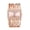 Diamond rose gold, variant on Fashion Cuff Bracelet Watches for Women Luxury Rectangular Dial Analog Quartz Wrist Watch Gifts for Ladies