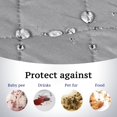 thumbnail image 5 of Funda reversible para silla para perros, repelente al agua para mascotas, funda para sofá, funda para silla, correas gruesas de 2.0 in, protector de silla antideslizante, asiento acolchado suave, ancho de hasta 21.0 in (sillón, marfil/beige) gris claro/beige, sillón reclinable de gran tamaño, 5 of 5