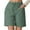 Green, variant on Shorts for Women Trendy Summer 2025 High Waist Elastic Waistband Breathable Loose Beach Clothing Casual Jean Shorts with Pockets S-2XL