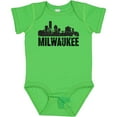 thumbnail image 3 of Inktastic Milwaukee Skyline Grunge Boys or Girls Baby Bodysuit, 3 of 5