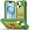 Green, variant on Case for Apple iPhone 17e / iPhone 16e 6.1 Inch with Double ring Stand 360° rotating bracket PC silicone, Heavy-Duty Military Grade Shockproof Phone Cover,Black,For iPhone 17e / 16e