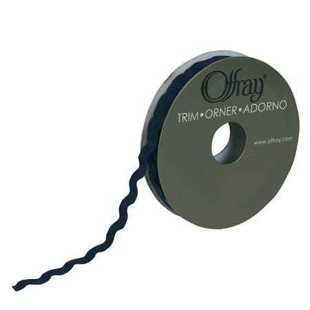 Offray Navy Narrow Ric-Rac Trim, 3 Yards, 1 Each (3 pack)