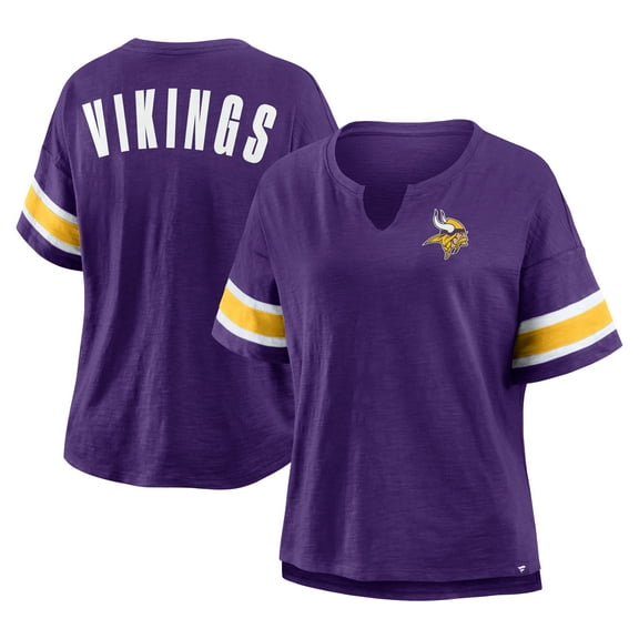 Women's Fanatics Purple Minnesota Vikings Redzone Curl Route T-Shirt