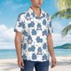 thumbnail image 3 of Fotbe Cute Hippos Camisa Hawaiana para Hombre Unisex – Camisa Casual de Verano con Botones de Manga Corta de Algodón y Lino,XX-Large, 3 of 7