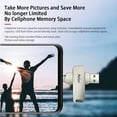 thumbnail image 3 of Netac U782C 128GB Type-C + USB dual interface USB flash drive plug and play mobile phone memory expansion USB flash drive silver, 3 of 8