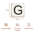 thumbnail image 3 of Stiles Crossword Letter Tiles, Wooden Wall Decor, 3.5 Inch, Rustic, Letter G, 3 of 7