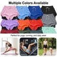 thumbnail image 5 of Jsaierl Running Shorts for Women with Liner Yoga Gym Workout High Waist Summer Casual Pockets Drawstring 2 In 1 Athletic Shorts, 5 of 9