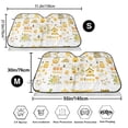 thumbnail image 3 of Uemuo Farm Bee Cute Honey Pattern Accordion Car Windshield Sun Shade, Foldable Reflective Sun Visor for Car, Reflector Windshield Sunshade-Small, 3 of 7