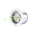 thumbnail image 4 of 4 Inch Pipe Stainless Steel Exhaust Fan Window Duct Air Ventilation Blower 4'' Toilet Kitchen Ventilator Booster Extractor 100mm, 4 of 7