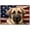 Anatolian Shepherd, variant on Dogo Argentino Dog 4th of July Painting Canvas, Patriot American Dog Canvas, American Flag Diamond Art Canvas,Perfect for Home Decoration Festival Gift