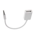 thumbnail image 1 of Cable conversor de audio Yashi de 3,5 mm a USB 2.0 hembra color blanco, 1 of 5