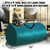Sunny Artificial Christmas Tree Bag Clean Up Holiday For Up to 8ft/9ft Tree Storage (52''x dia. 30'' for up to 8', Green)