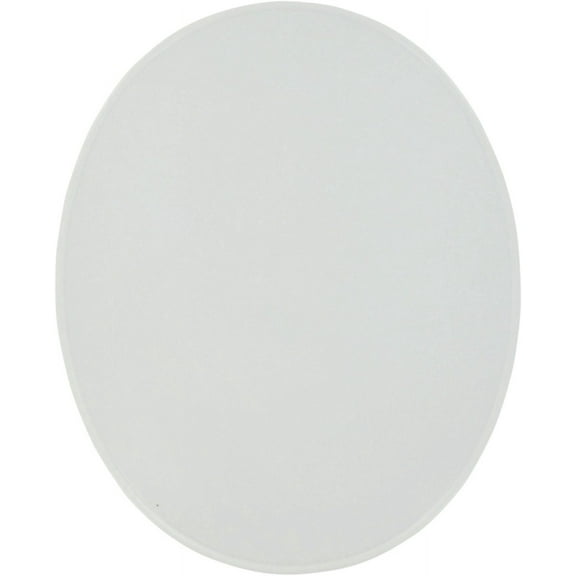 Vintage Oval MX Number Plate - White
