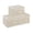 Beige/Gray-10.2x7.9x6.7in(3-pack), variant on Fabric Storbcube Organizers With Flip-top Lid And Handles Boxes For Organizing Home Office Closet Beige 3 Pack 10.2 X 7.9 6.7 In