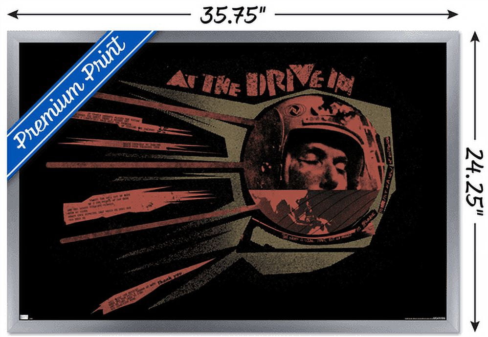 At the Drive-In - Sputnik Wall Poster, 22.375" x 34", Framed