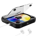 thumbnail image 1 of ELEPEX Portable CD Player, Personal CD Players with Bluetooth for Car & Travel, Rechargeable Small CD Player with Headphones, LCD Touch Screen & Anti-Skip/Shockproof White, 1 of 6