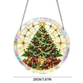 thumbnail image 3 of Christmas Tree DIY Acrylic Puzzle Suncatcher Festive Window Hanging Decoration - 7.87 Inch B, 3 of 6