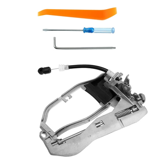 Unique Bargains 1 Pcs Outside Door Handle Carrier Front Left Driver Side for BMW X5 2000-2006 95316 Steel Silver Tone
