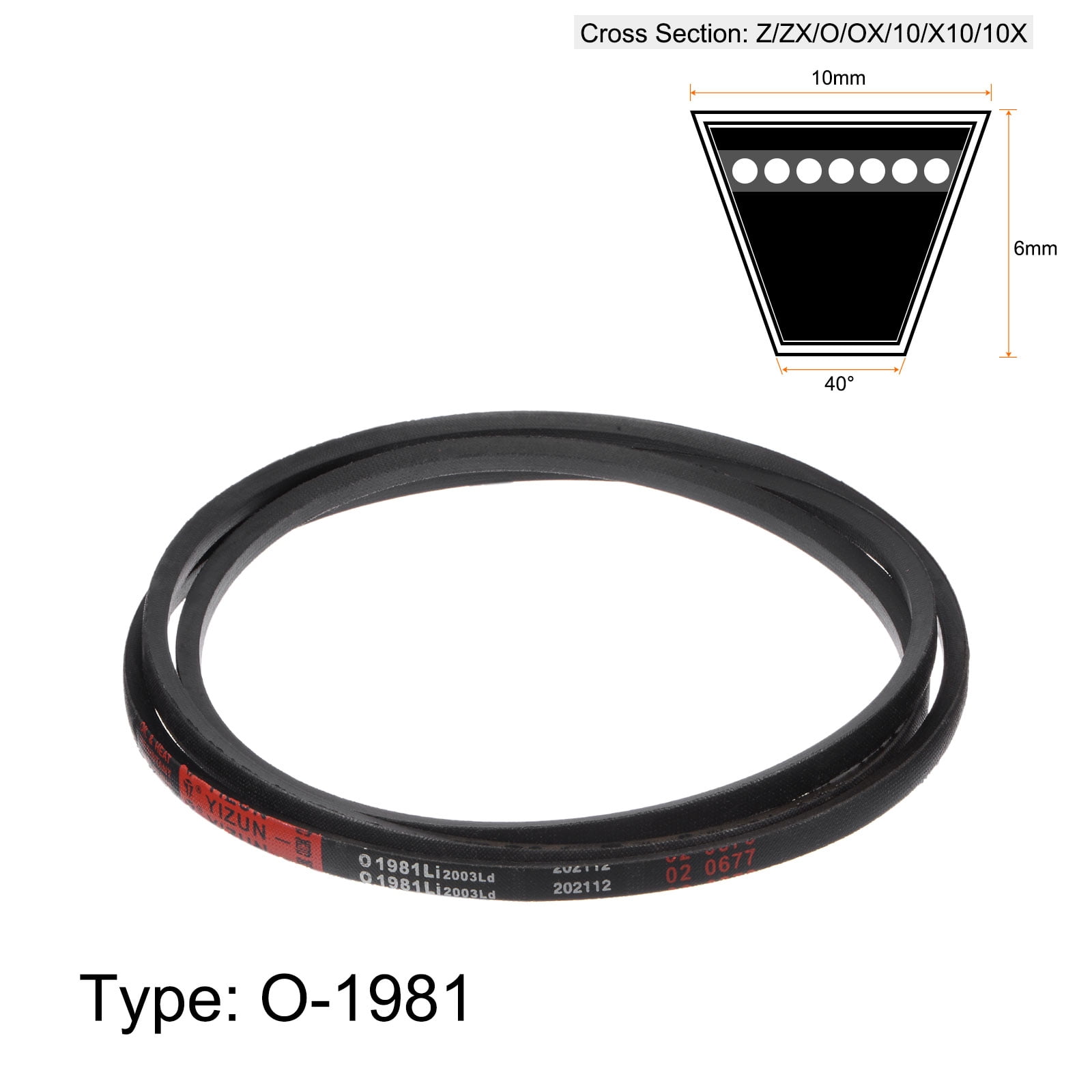 Uxcell O-1350 1350mm Pitch Length V Belts Drive Belt Rubber for