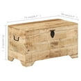 thumbnail image 4 of vidaXL Storage Chest Solid Rough Mango Wood, 4 of 5