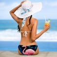 thumbnail image 5 of Starry Sky Flamingo Women's One-Piece Swimsuit Bikini Set with Detachable Sponge and Adjustable Strap, Two-Pack, for Swimming Scenes, 5 of 6