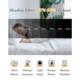 thumbnail image 5 of Summer Coastal Kitchen Curtains Tropical Plants Starfish Seashells Flower Cafe Short Curtains for Bathroom Blackout Window Curtain Small Window Treatment Drapes for Bedroom Living Room 42"x45"x2, 5 of 9