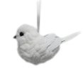 thumbnail image 2 of Adorno Holiday Time de Ave de Tela Color Blanco de 7.5 cm, 2 of 4