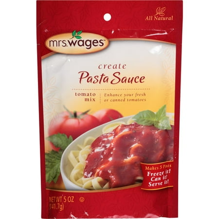 Mrs. Wages Create Tomato Mix Pasta Sauce, 5 oz, (Pack of 12)