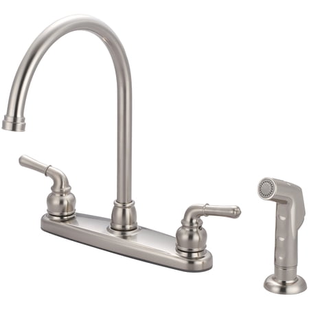 Olympia Faucets K-5342 Accent 1.5 GPM Widespread Kitchen Faucet - Nickel