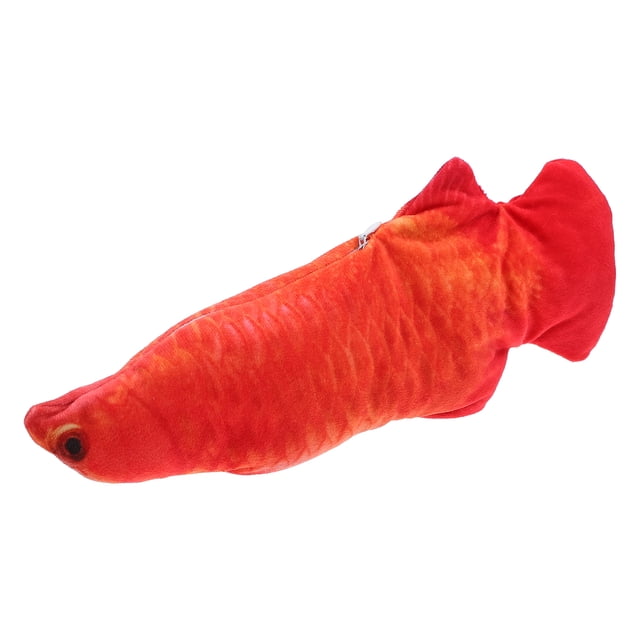 Shisuyan Jouet Poisson Chat Activation Instinct de Chasse Rouge Lot de 1 6.7X4.3X2.0In