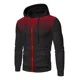 thumbnail image 1 of Sudadera Hoodie Con Cierre Y Gorro Moda Slim Fit, 1 of 8