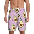 thumbnail image 2 of Picia Different Avocados Pajama Shorts for Men, Men's Pajama Bottoms, Sleepwear,Short Pajama Pants-4X-Large, 2 of 9