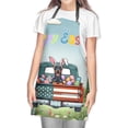 thumbnail image 2 of Happy Easter Doberman Pinscher American Flag Truck Bunny Ears Apron Doberman Dog Lover Gifts for Cooking Grilling Baking Painting Gardening - 03001, 2 of 5