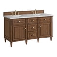 thumbnail image 7 of James Martin Vanities 424-V60D-LNO-3VSL Lorelai 60" Double Basin Wood Vanity Set - Light, 7 of 7