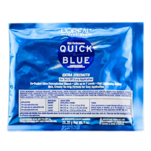 L'Oreal Quick Blue High Performance Powder Lightener Packette , 1 oz -  
