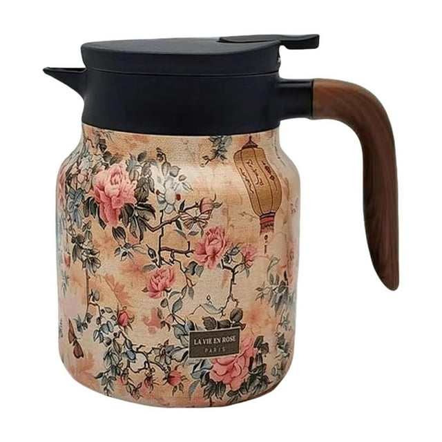 Vintage Floral Pattern Tea 2025 New Tea Pot Tea Built In Infuser 27 Oz Stainless Steel Floral Pattern Tea Pot Tea With Infuser Long Insulation Ceramic Cups Bulk Cups Cups Ceramic Speckled Mug Vacuum