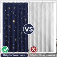 thumbnail image 2 of Cortina de ducha Amaredom Star Celestial 180 x 180 cm con ganchos, 2 of 7